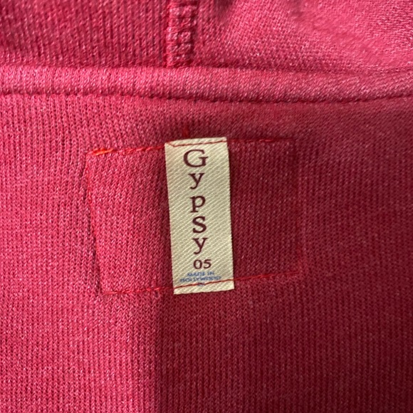 Gypsy 05 Made in Hollywood Unique Red Boho Hoodie Size L - Picture 6 of 9